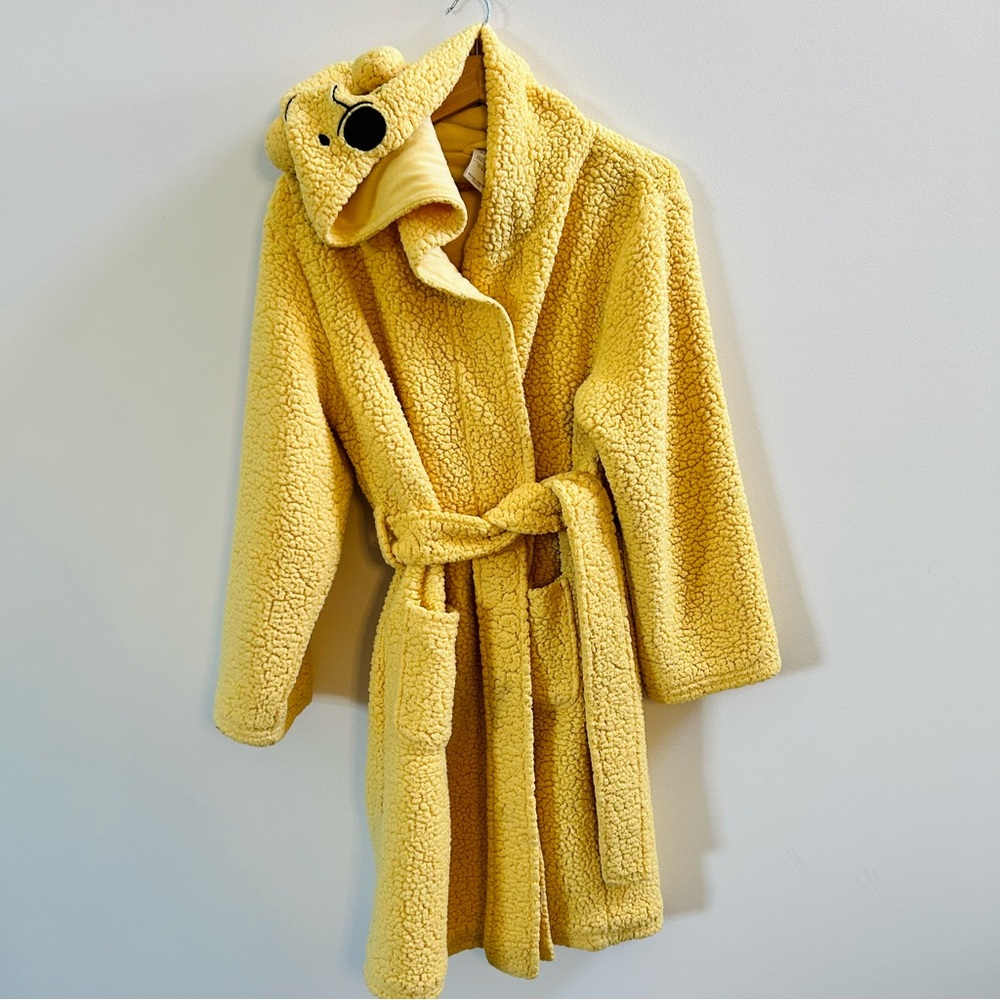 Disney Winnie the Pooh Yellow Plush Night Robe Size US S